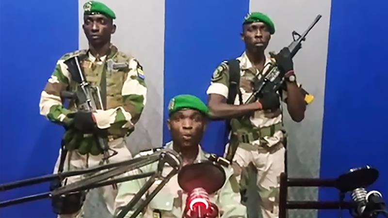 Soldiers in Gabon