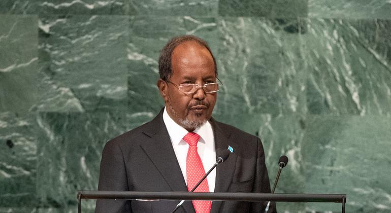 Somalia committed to tackling twin threats of looming famine and terrorism, President tells UN Assembly